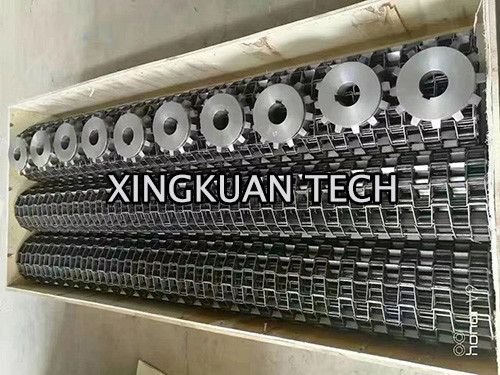 Honeycomb Conveyor Belt Wire Mesh Also Known As Flat Wire Belting For Pizza Oven Baking