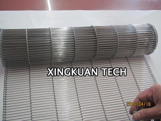 Flat Flex Conveyor Belt Wire Mesh Stainless Steel 201 304 316 For Conveyor Machine
