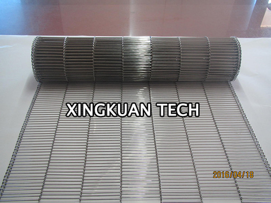 Flat Flex Conveyor Belt Wire Mesh Stainless Steel 201 304 316 For Conveyor Machine