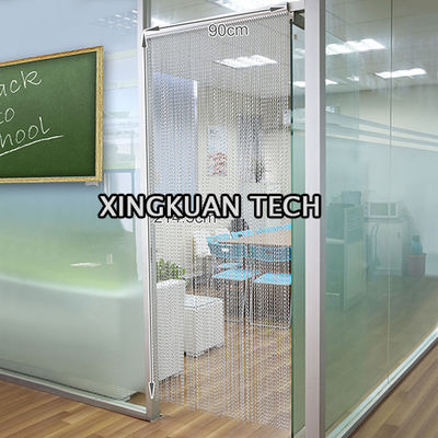 Dekoracyjne aluminiowe ekrany kurtynowe z ogniwami łańcucha 90 × 210 cm